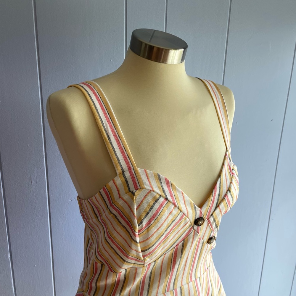 Yoyo 5 eomens top striped print fit/flare